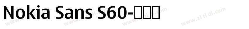 Nokia Sans S60字体转换 Nokia Sans S60字体转换